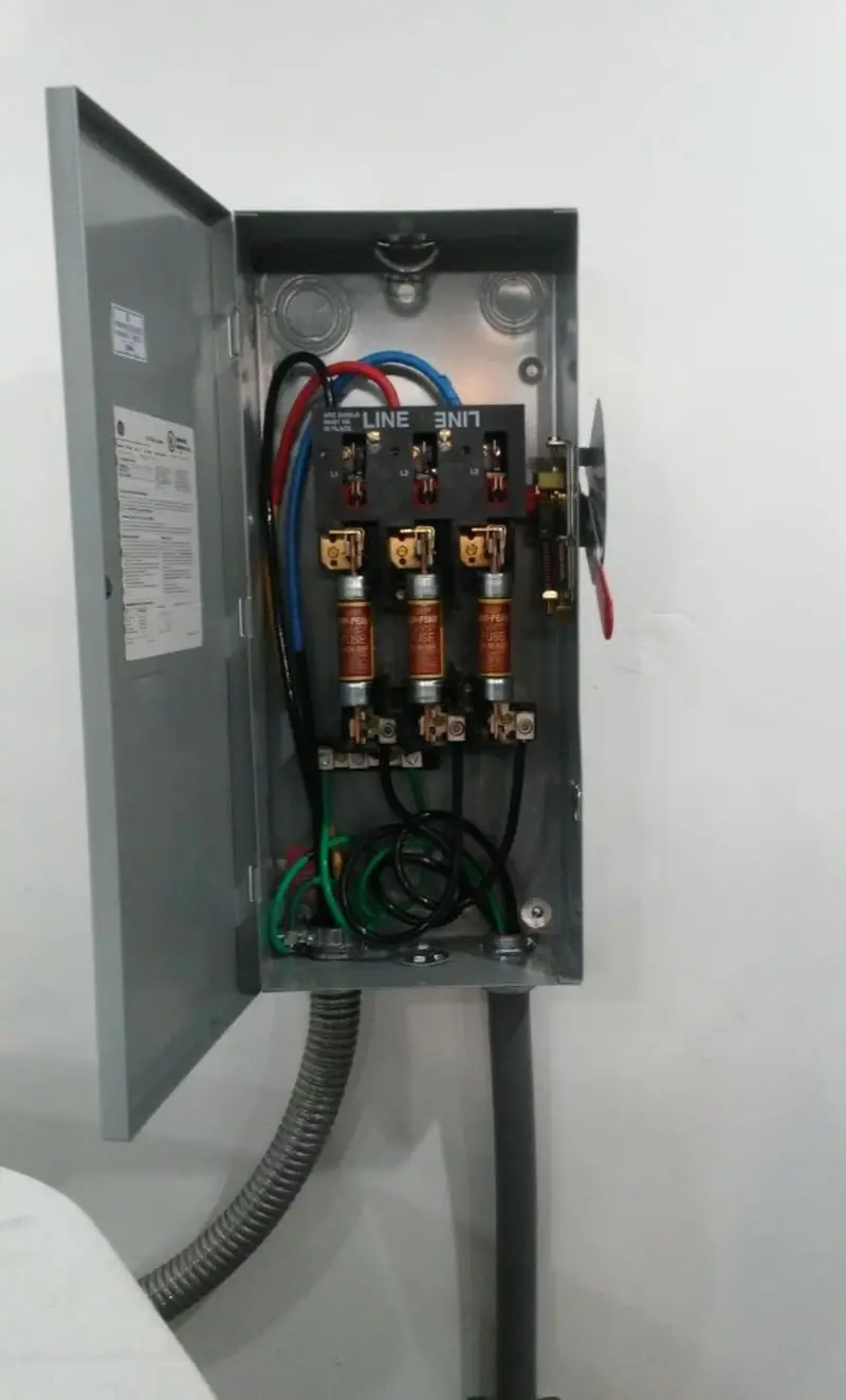 Three-phase disconnect switch installed for Electrical Wiring & Rewiring in Tunkhannock